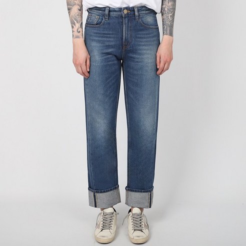 플랙(PLAC) 남성 청바지 스티지112 미디엄블루 데님 팬츠 PJON3SZ1125