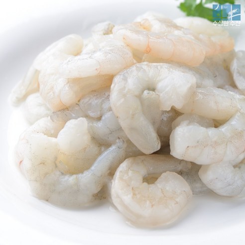 신선하고 손질한 다목적 꼬리없는 생새우살로 맛있는 요리 만들기
