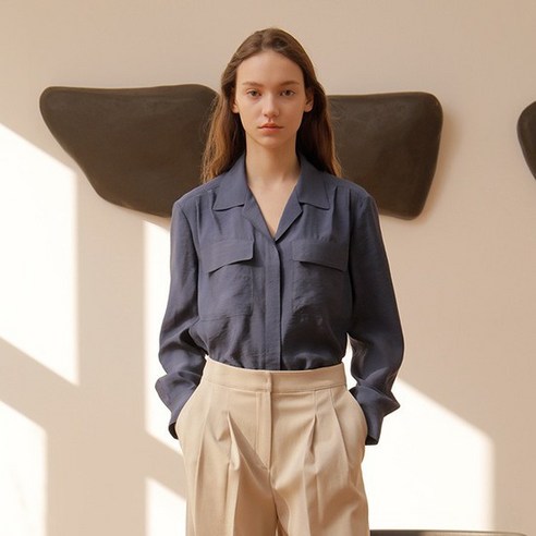 [온앤온] 아웃 포켓 셔츠 블라우스 NW1SB257