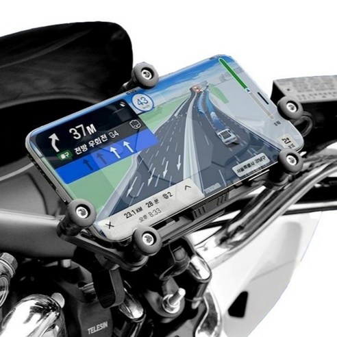 안전하고 편안한 주행 중 스마트폰 사용을 위한 에이덤스 오토바이 자전거 핸드폰 거치대
