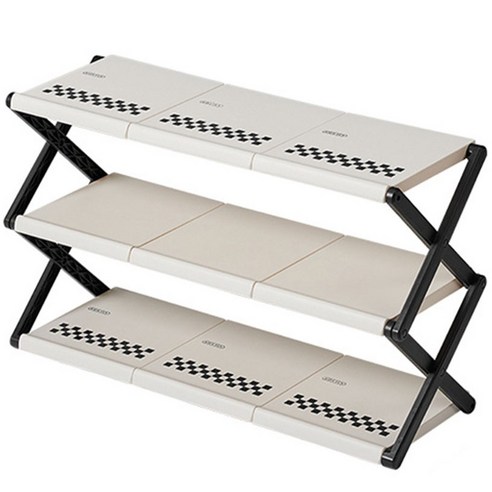 현관신발장 추천 상품리빙공감 접이식 현관 신발 정리 거치대, 대형 3단, 1개 제품 사진