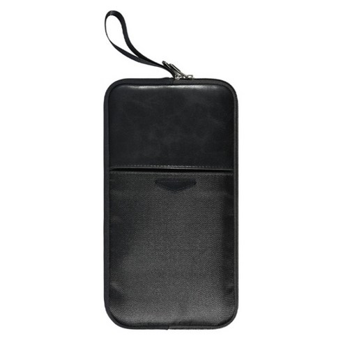 Retemporel 키보드 PU 보관 가방 블루투스 멀티 장치 무선 키보드용 먼지 커버 여행 가방 커버, 검은 색, 옥스포드 천
