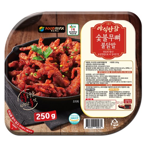 야식만참 숯불무뼈불닭발 250g, 1개