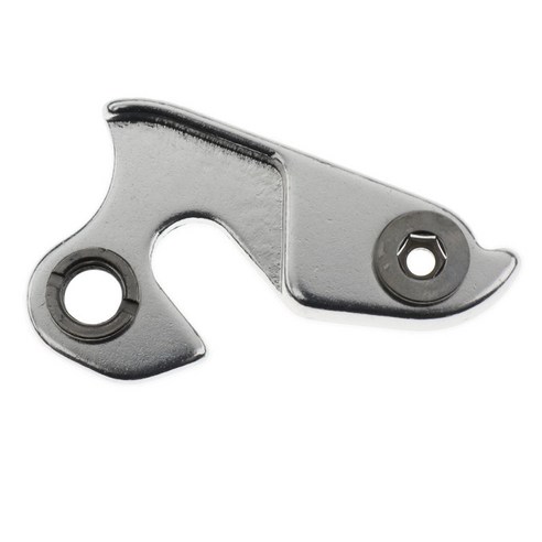 자전거 뒷 변속기 테일 후크 행거 연장 MTB 어댑터 (나사 포함), 슬리버, 알루미늄 합금