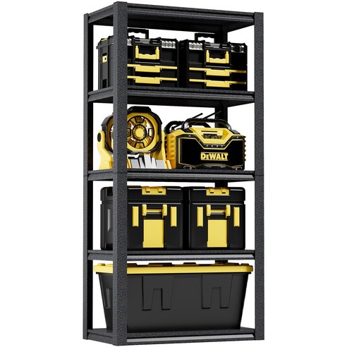 다용도로 활용할 수 있는 튼튼한 철제 5단 선반장