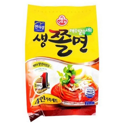 나드리쫄면 오뚜기 생쫄면4인, 904g, 4개 Best Top5 나드리쫄면 오뚜기 생쫄면4인, 904g, 4개 Best Top5