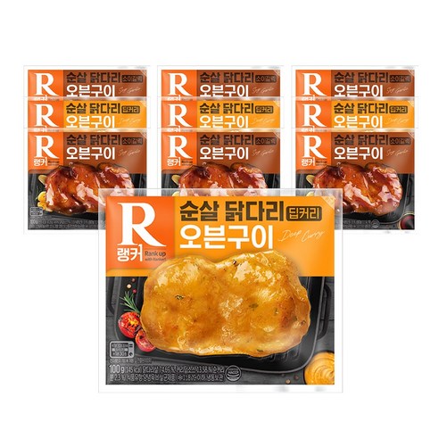 [랭킹닭컴] 랭커 순살 닭다리 오븐구이 혼합, 30개, 100g