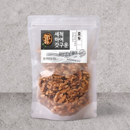 깨끗이 세척 하고 갓 구운 호두 건강한 무염식, 세척호두350g, 1개, 350 호두반태5kg