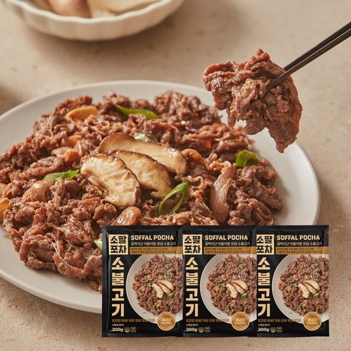 소팔포차 소불고기 300g 국내산 양념소불고기, 1개