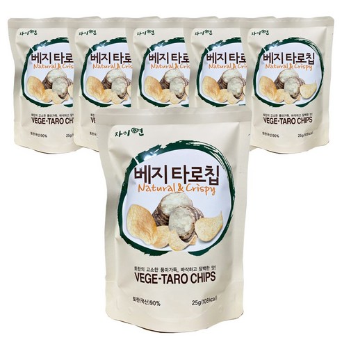 자이연팜 베지타로칩 국산 토란칩, 25g * 6개, 25g