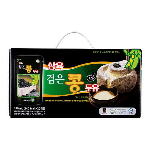 삼육 검은콩두유 190ml*20개, 190ml, 20개