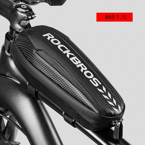 ROCKBROS 사이클링 자전거 자전거 탑 프런트 튜브 가방 방수 프레임 가방 대용량 MTB 자전거 파니 케이스 자전거 액세서리, 러시아, B60 1.1L