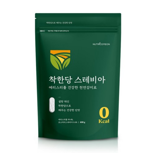 뉴트리커먼 착한당 스테비아 에리스리톨 천연감미료, 400g, 2개