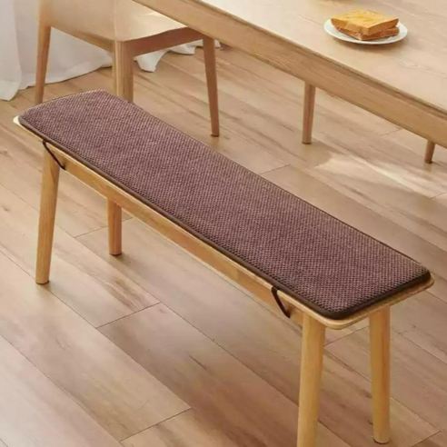 벤치 의자 방석 쿠션 커버, 다크브라운