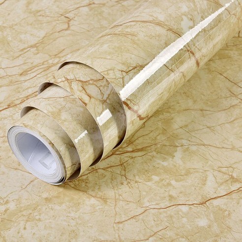 FREELIFE 거실 장식 벽지 순색 순색벽지 붙이는벽지 DQ-283SD5DF, Marble Light Yellow