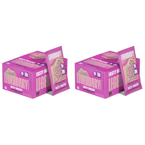 레전더리푸즈 테이스티 페이스트리 생일 케이크 맛, 2개, 610g