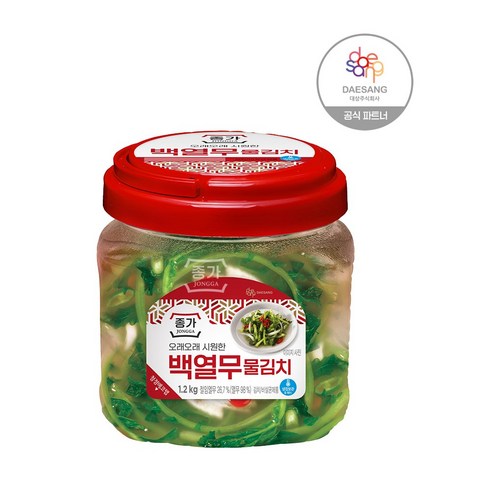 종가 백열무 물김치1.2kg, 1.2kg, 1개 배물김치