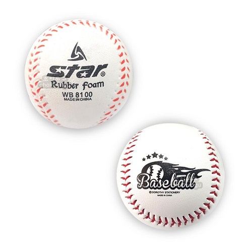 스타&도로시팬시 3000 고무연식 야구공 & 말랑안전, 스타 고무연식 야구공WB8100(1개), 1개