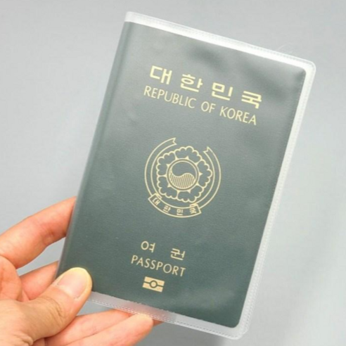 일상채움 구여권 신여권 겸용 투명/반투명 여권 케이스 5p 세트