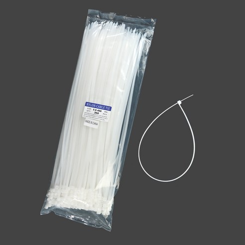 Kimspp 케이블타이 5x450mm 케이블밴드 타이밴드 전선정리 배선정리, 1개