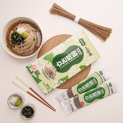 건강과 미식을 동시에, 순솔 100% 메밀국수로 특별한 식탁을 완성하세요.