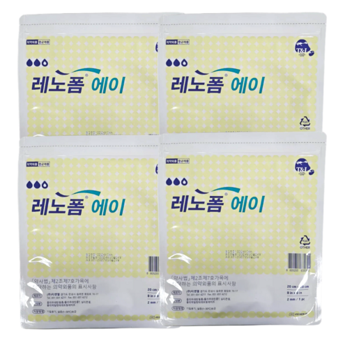 레노폼 A 드레싱폼 습윤밴드 5mm, 1개입, 4개
