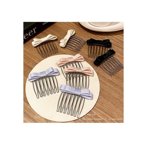 잔머리 걱정 없이 하루 종일 완벽한 스타일, 소중한날 논슬립 리본 빗핀