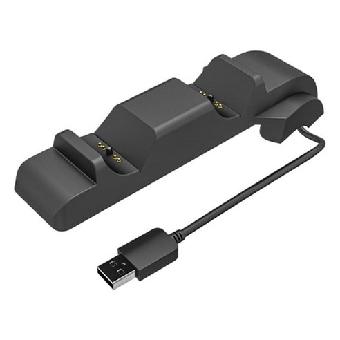 PS5 핸들 충전기 직접 교체 예비 부품 액세서리 PS5 듀얼 컨트롤러 충전기 PS5용 충전 도크 스테이션 스탠드, 58x45x158mm, 검은 색, 플라스틱