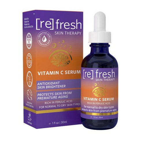 Refresh Skin Therapy 비타민 C 세럼 리치 인 페룰산, 1개, 30ml