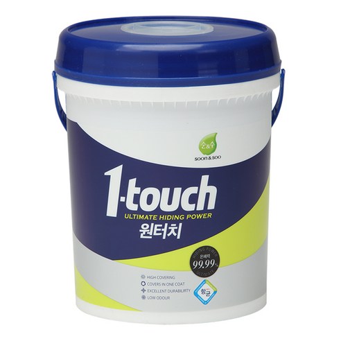 노루페인트 친환경 내부용 수성페인트 순앤수 원터치 3L 무광, 화이트1, 1개