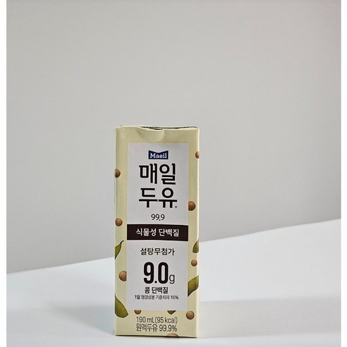 매일두유 99.9 고소하고 진한 두유 휴대용 식물성 단백질 무가당두유 무설탕 무첨가, 24개, 190ml