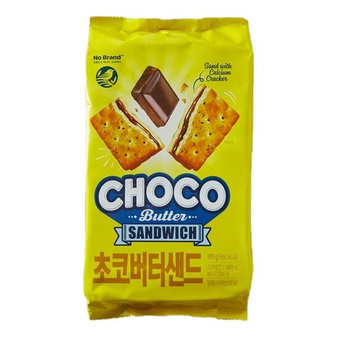 노브랜드 초코 버터 샌드 190g x 4개