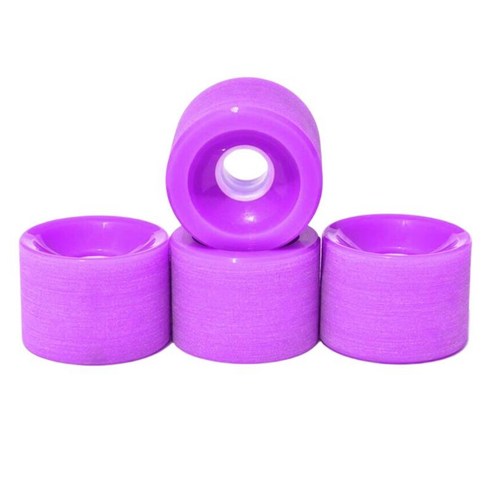 4pcs 51mm X 70mm 78A 실내 / 실외 스케이트보드 바퀴 내구성 및 내마모성 PU 바퀴 교체용 Longboard 롤러, 보라색