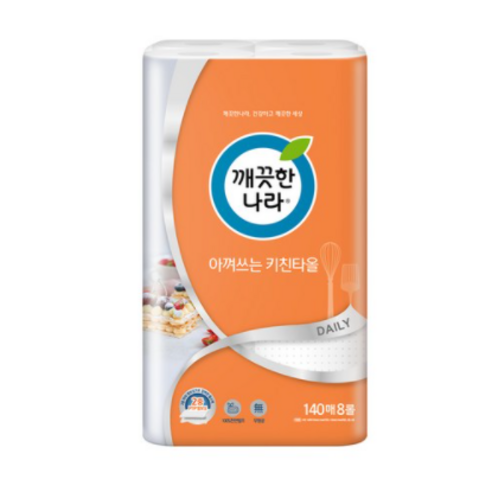 깨끗한나라 아껴쓰는 키친타올, 140매, 48개