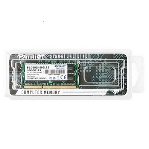 패트리어트 DDR3 8G PC3-12800 CL11 SIGNATURE 1600MHz 노트북용 저전력 파인인포