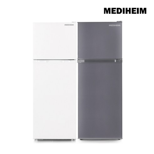 메디하임 냉장고 MHR-138GR 화이트/실버 소형 원룸 사무실 미니 가정용 컴프레셔3년무료AS, 화이트
