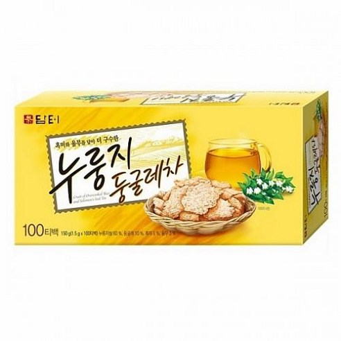 [향기좋은날] 담터 진하고 고소한 누룽지둥굴레차 100T, 1.5g, 100개입, 1개