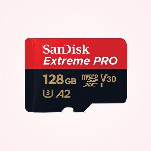 샌디스크 익스트림프로 마이크로SD카드 SDSQXCY, 128GB, 1개