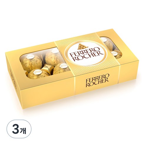 페레로로쉐 T8 사각초콜릿 8p, 100g, 3개