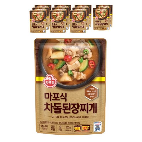 오뚜기 마포식 차돌된장찌개, 500g, 12개