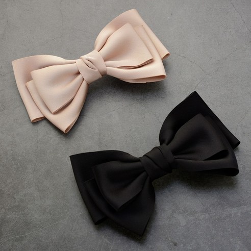 [hannal]비비드컬러왕리본자동핀2p세트