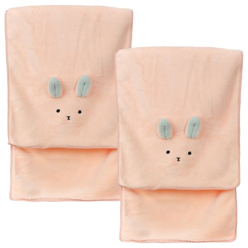 Latt Liv 타월 수건 폴리에스테르 나일론 80 x 30cm, 2개, Pink