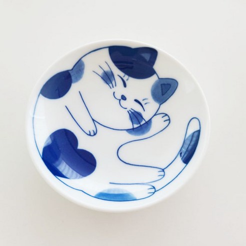 키친앤유 루미 고양이 시리즈 일본 공기 면기 접시 그릇 식기 도자기