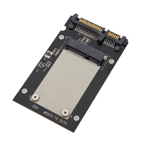 미니 SATA SSD 하드 드라이브 컨버터 mSATA에서 2.5 "SATA 3.0 카드 7mm 두께, 100x70x7mm, 블랙, PCBA