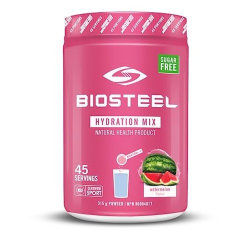 BioSteel 제로 슈가 하이드레이션 믹스 5가지 필수 전해질이 함유된 훌륭한 맛의 수분 공급 수박 맛 욕조 당 100회 분량, 700g, 1개 biochemistryprimerforexercisescience