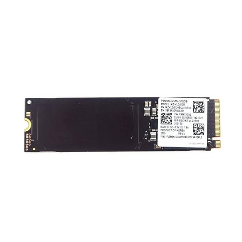 솔리드 스테이트 드라이브 MZVLQ512HBLU-00B00 호환 교체 예비 부품 삼성 PM991a MZ-VLQ512B 512GB PCI Express 3.0 x4 TLC NVMe