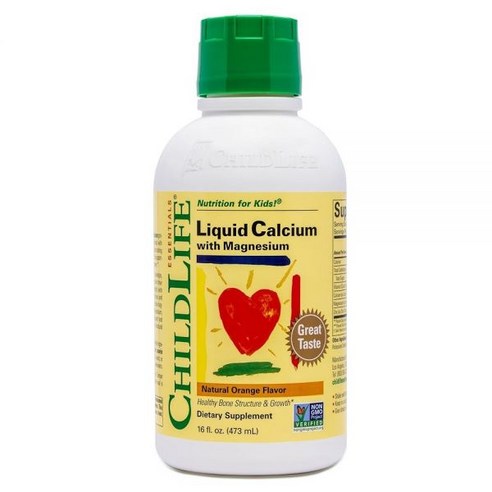 ChildLife Essentials 액상 칼슘 마그네슘 보충제 16온스, 16 Fl Oz (Pack of 1), 473ml, 1개