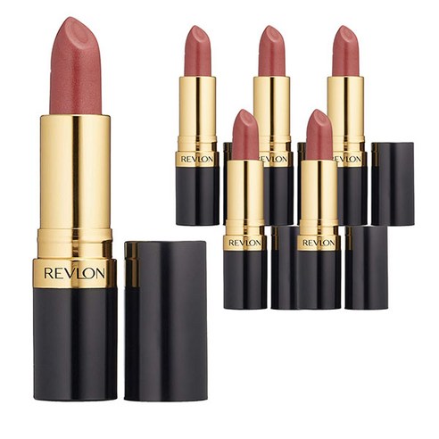 레브론 수퍼 러스트러스 펄 립스틱, Goldpearl Plum, 6개
