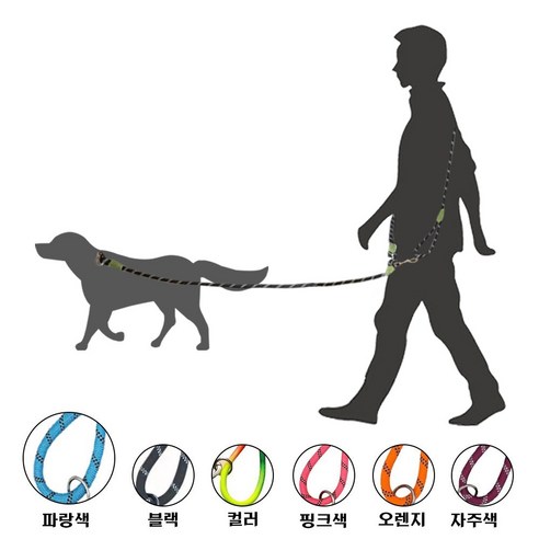 애견 어깨끈 양손 해방, 1세트, 푸른색