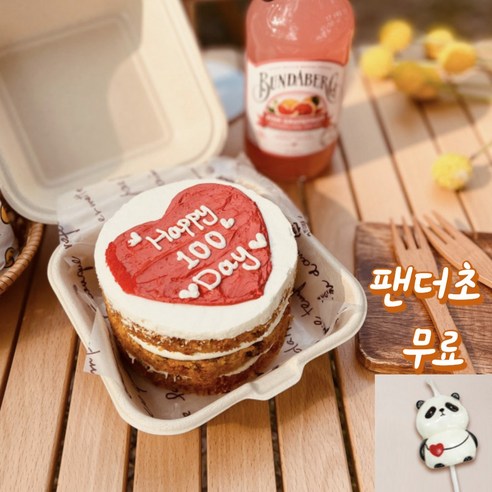 (평일 낮 12시전 주문 오늘출발) 케익팩토리 마이하트 팬더초 - 케이크 | 쿠팡